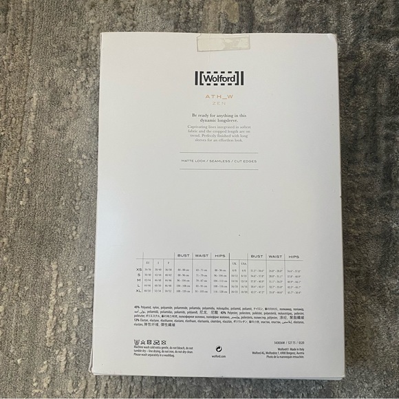 BNWT Wolford Zen Crop Longsleeve - Picture 7 of 8